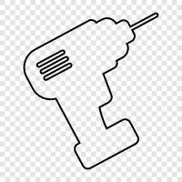 drill, drilling, hole, screwdriver icon svg