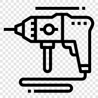 matkaplar, elektrikli el aletleri, alet, araç kiralama ikon svg