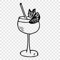 drink, alcoholic, mixed drink, club drink icon svg