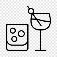 Getränk, Schnaps, gemischtes Getränk, alkoholisches Getränk symbol