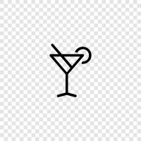 drink, mixed drink, Martini, Manhattan icon svg