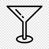 İçki, martini, votka, cin ikon svg