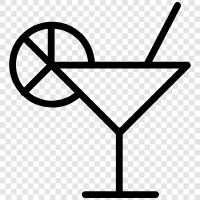 drink, bar, mixed drink, sloe gin fizz icon svg