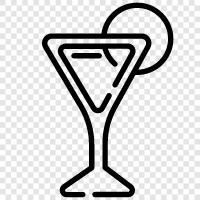 drink, Martini, Manhattan, Rum icon svg