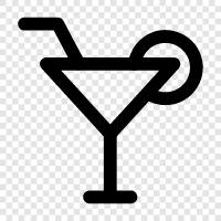 drink, alcoholic, mixed drink, tiki drink icon svg