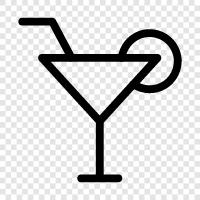 drink, alcoholic, mixed drink, Shirley Temple icon svg