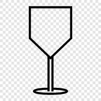 drinking, wine, champagne, stemware icon svg