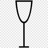 drinking, wine, flutes, stemware icon svg