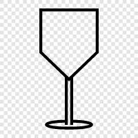 drinking, wine, tableware, stemware icon svg