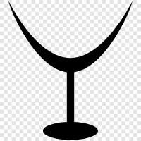 drinking, wine, table, stemware icon svg