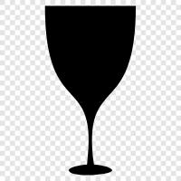 drinking, wine, crystal, stemware icon svg