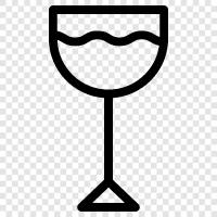 drinking, wine, crystal, stemware icon svg