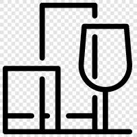drinking, wine, flute, stemware icon svg