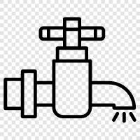 drinking water, municipal water, purified water, tap water icon svg