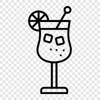 Drinks, Spirits, Martini, Gin icon svg