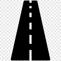 drive, highway, pavement, asphalt icon svg