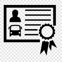 driving school, driving test, driving permit, driving record icon svg