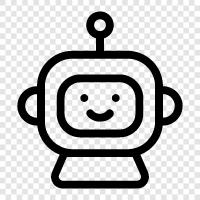 droid, android, robotic, artificial icon svg