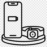 droid, iphone, android, docked charged icon svg