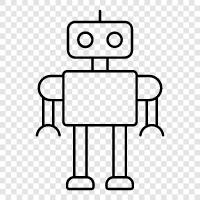 droid, artificial intelligence, machine learning, chatbot icon svg