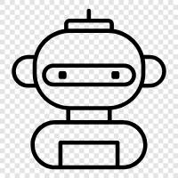 droid, android, künstliche Intelligenz, Computer symbol