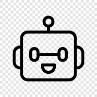 droid, android, artificial intelligence, machine learning icon svg