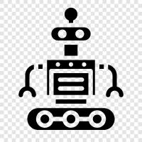 droid, mechanisch, künstlich, maschine symbol