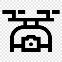 Drohne, Quadcopter, Drohnen, Autopilot symbol