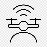 drones, unmanned aerial vehicle, aerial photography, FPV icon svg