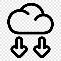 drop, cloud, sky, weather icon svg