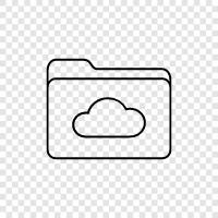 Dropbox, Google Drive, SkyDrive, Cloud Folder symbol