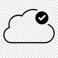 Dropbox, Google Drive, iCloud, Cloud synchronisiert symbol