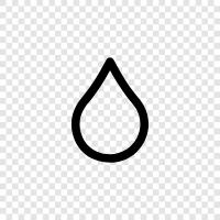 droplet, rain, waterfall, drop icon svg