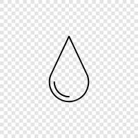 droplet, water, fountain, waterfall icon svg