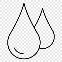 droplet, rain, shower, liquid icon svg