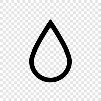 droplet, damp, moist, rain icon svg