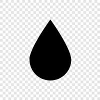 droplet, water droplet, rain, wet icon svg