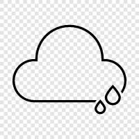 droplet, rain, meteorology, weather icon svg