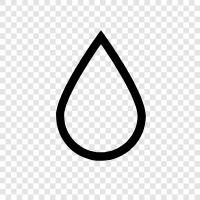 droplet, rain, water droplet, raindrop icon svg