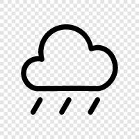 droplets, precipitation, weather, clouds icon svg