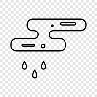 droplets, waterfall, mist, weather icon svg