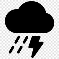 droplets, precipitation, thunderstorm, heavy icon svg