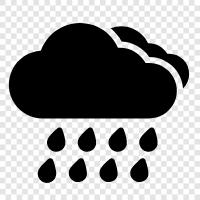 droplets, precipitation, sky, weather icon svg