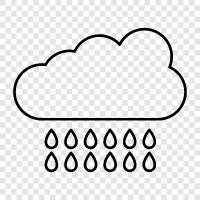 droplets, wet, precipitation, thunderstorm icon svg
