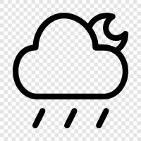 droplets, weather, precipitation, downpour icon svg