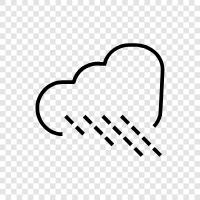 droplets, precipitation, rainfall, sky icon svg