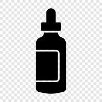 dropper bottle, essential oil, aromatherapy, oil icon svg