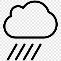 Drops, Sky, Clouds, Weather icon svg
