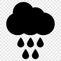 drops, precipitation, thunderstorm, raining icon svg