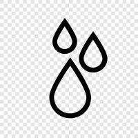 Drops, Water Drop, Splash, Puddle icon svg